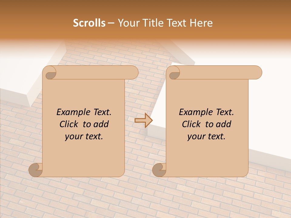 Metaphor Brick House PowerPoint Template