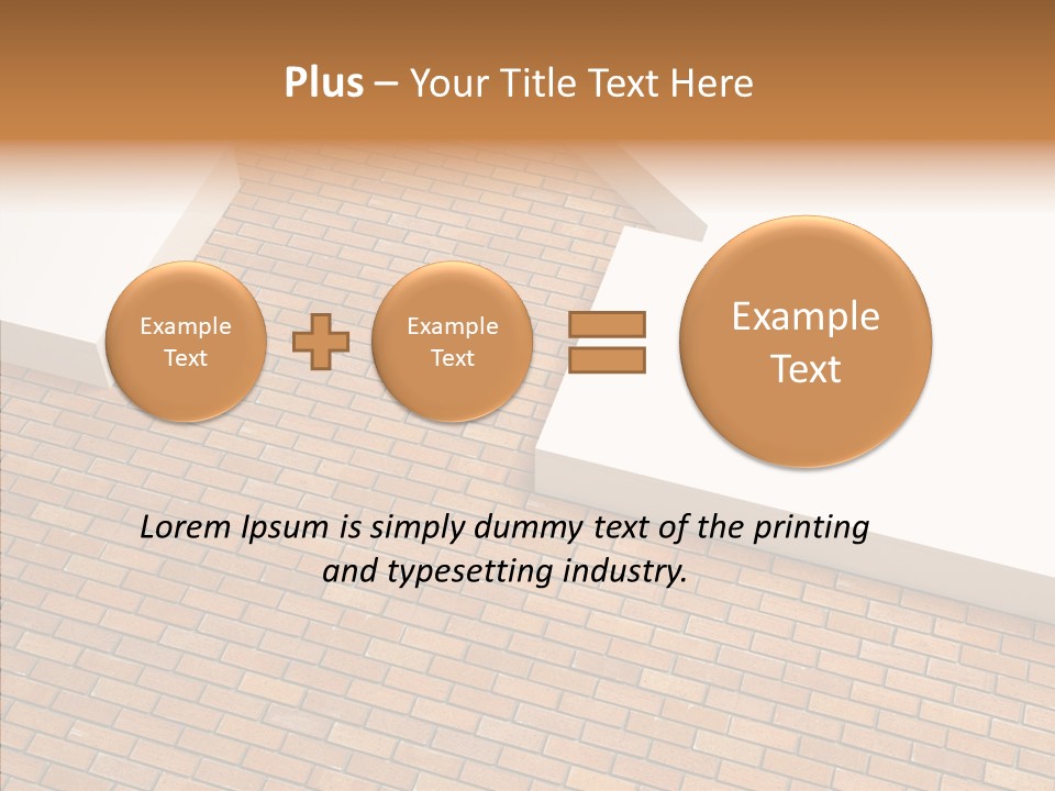 Metaphor Brick House PowerPoint Template