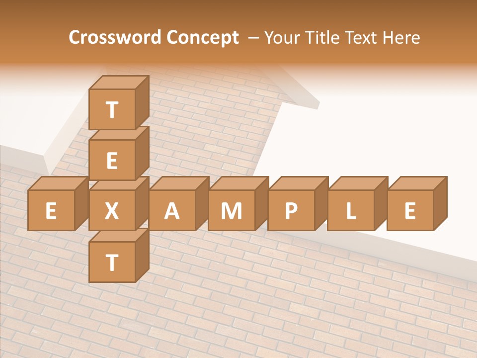 Metaphor Brick House PowerPoint Template
