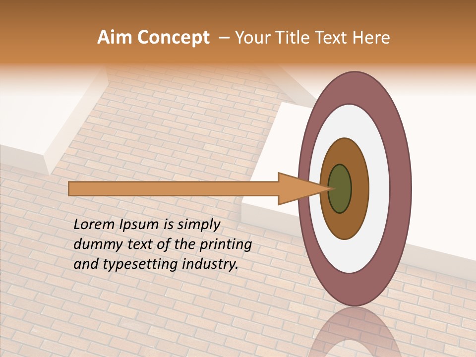 Metaphor Brick House PowerPoint Template