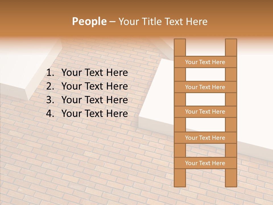 Metaphor Brick House PowerPoint Template