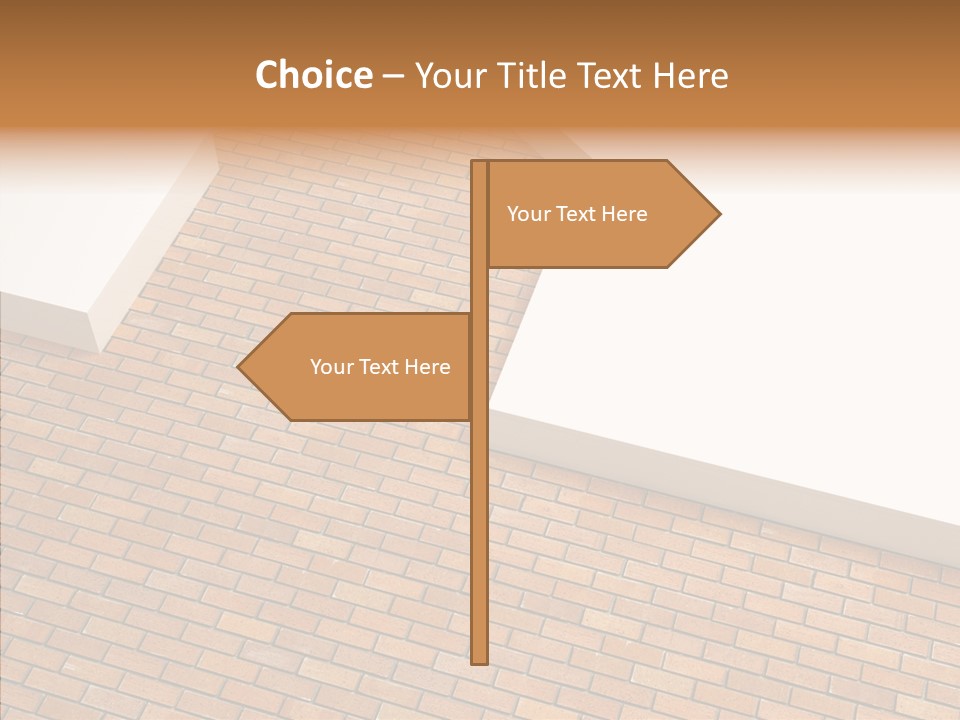 Metaphor Brick House PowerPoint Template