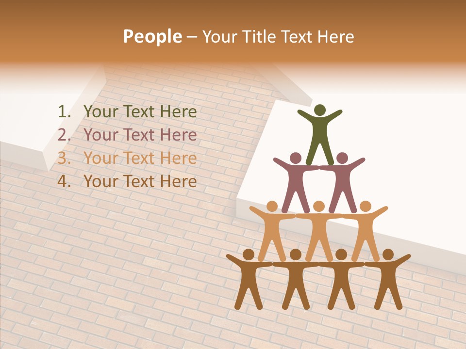 Metaphor Brick House PowerPoint Template