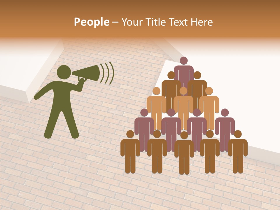 Metaphor Brick House PowerPoint Template