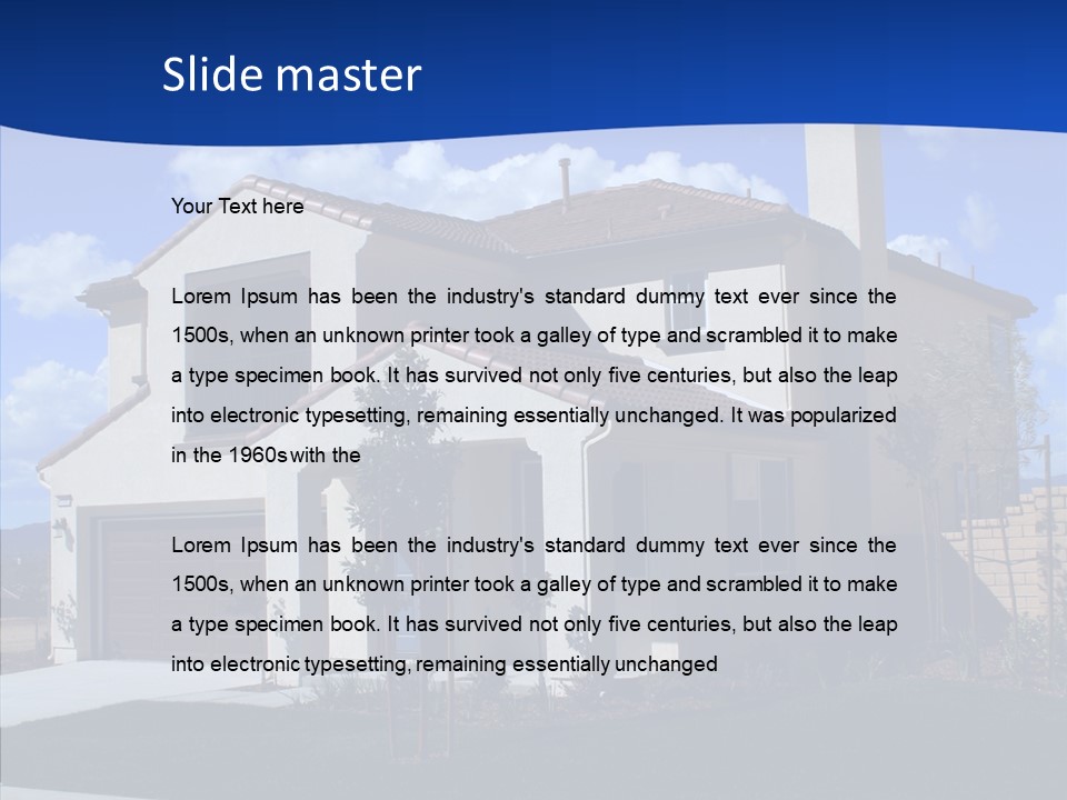 Masonry Dwelling Unique PowerPoint Template