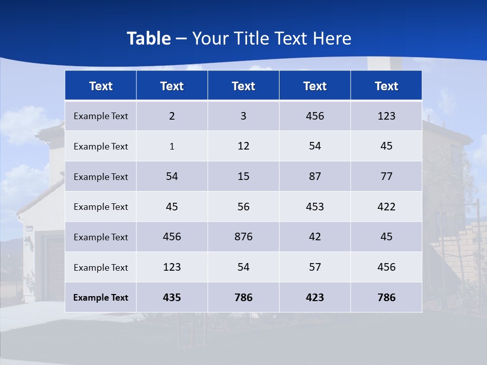 Masonry Dwelling Unique PowerPoint Template