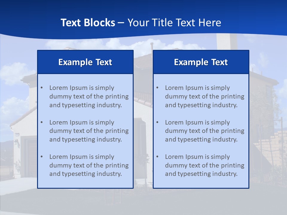 Masonry Dwelling Unique PowerPoint Template