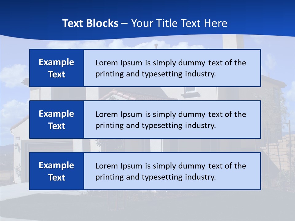 Masonry Dwelling Unique PowerPoint Template