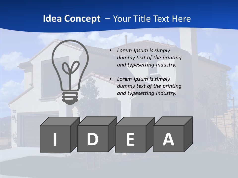 Masonry Dwelling Unique PowerPoint Template