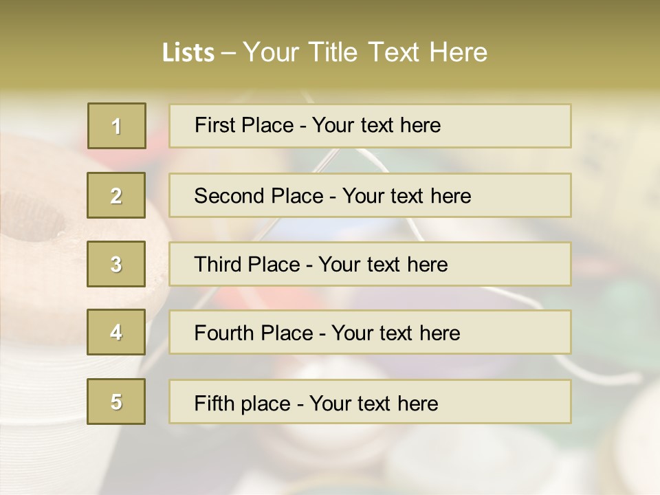 Thorn White Tailor PowerPoint Template