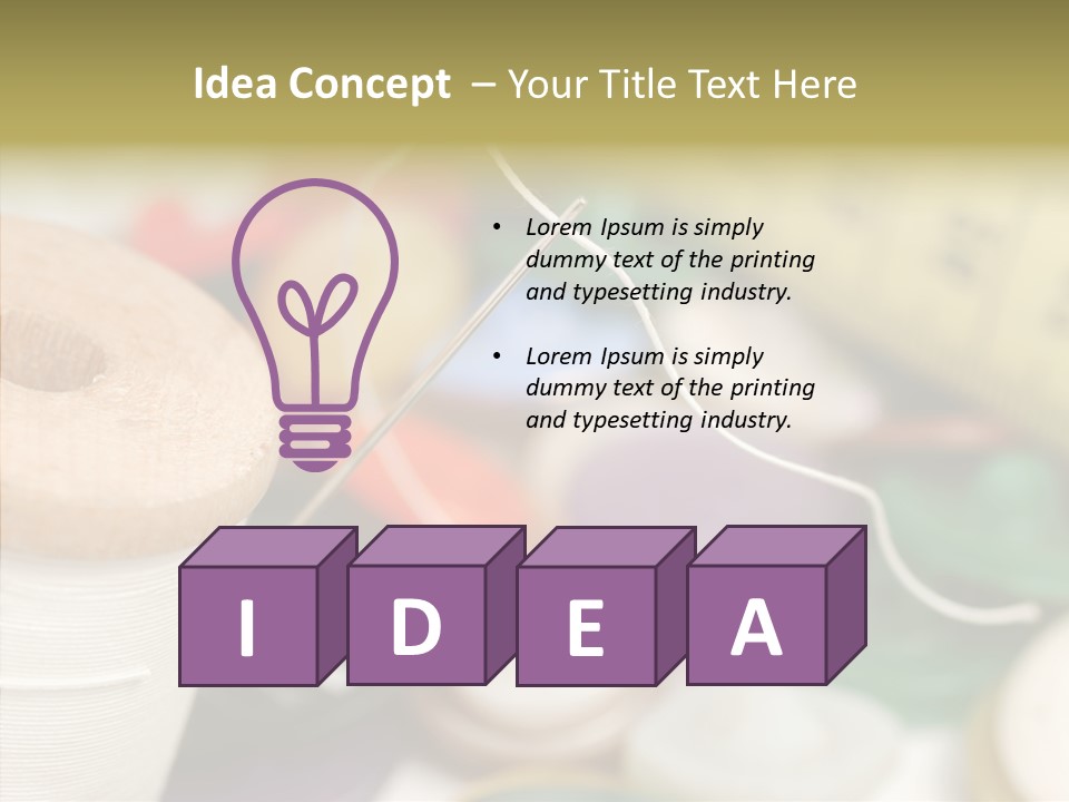 Thorn White Tailor PowerPoint Template