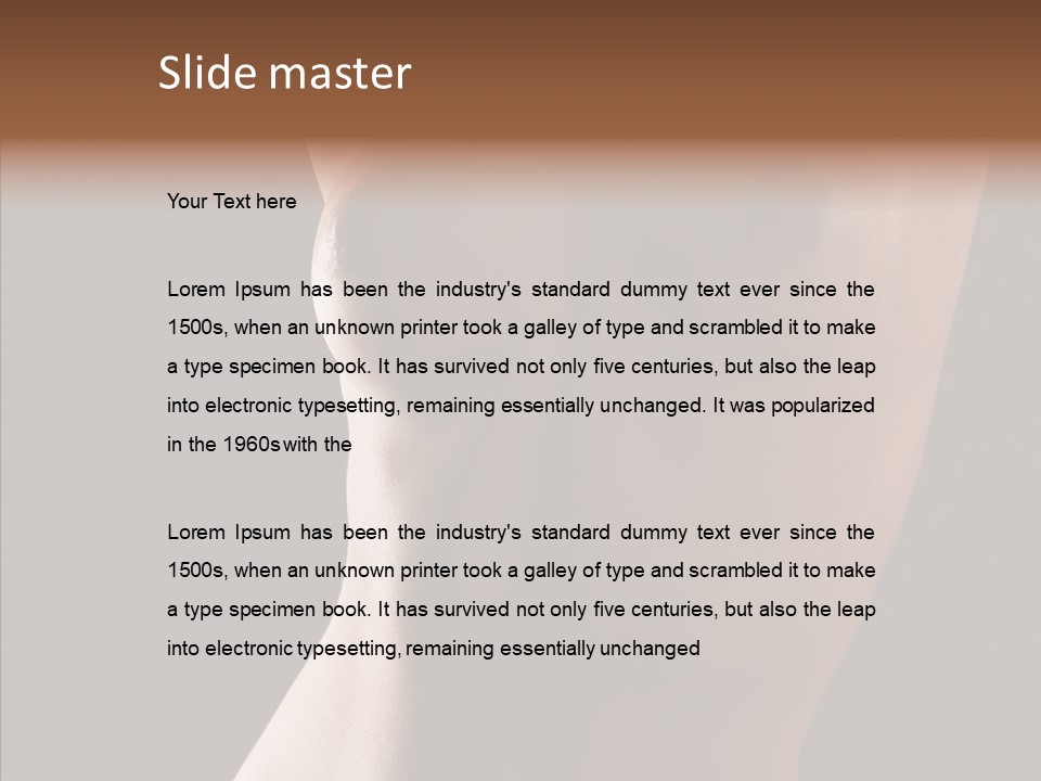 Woman Skin Anatomy PowerPoint Template