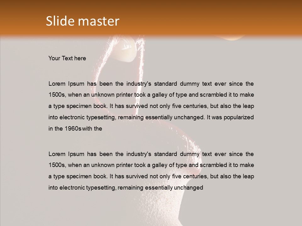 Glamor Eat Exotic PowerPoint Template