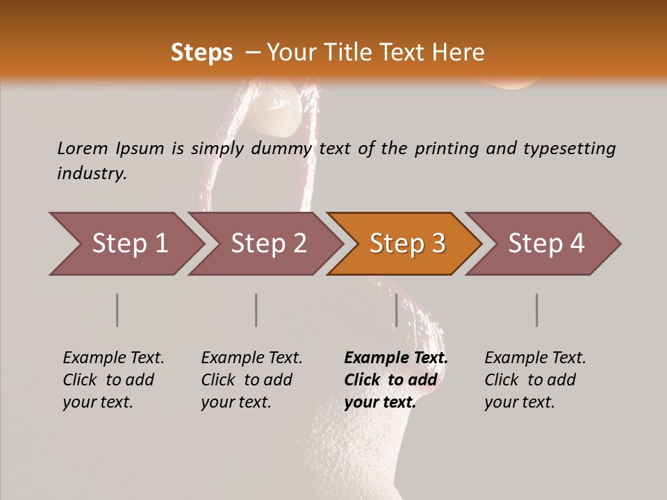 Glamor Eat Exotic PowerPoint Template