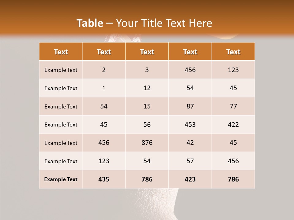 Glamor Eat Exotic PowerPoint Template