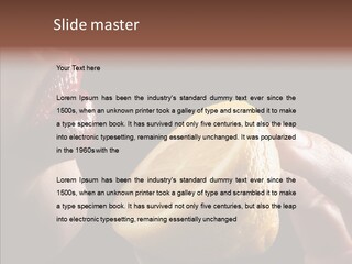 Red Woman Lips With Hand Holding Lemon PowerPoint Template