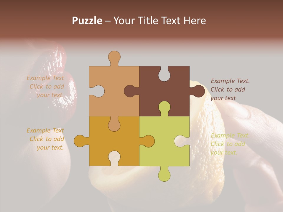 Red Woman Lips With Hand Holding Lemon PowerPoint Template