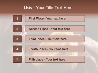 Red Woman Lips With Hand Holding Lemon PowerPoint Template