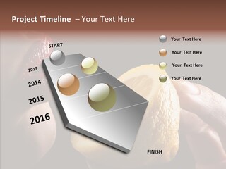 Red Woman Lips With Hand Holding Lemon PowerPoint Template