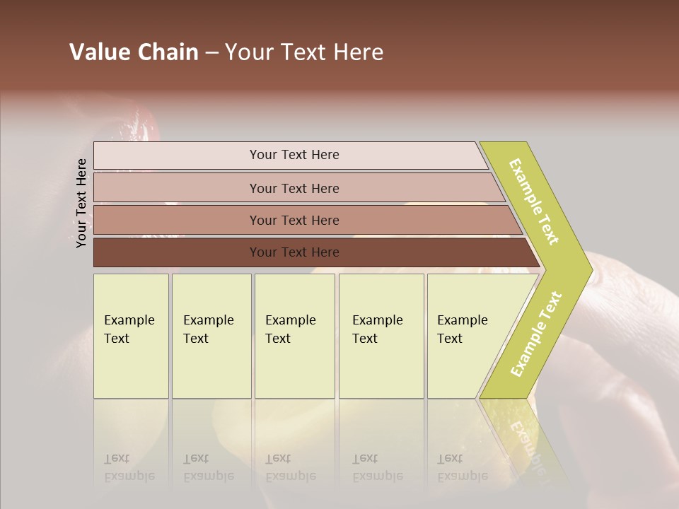 Red Woman Lips With Hand Holding Lemon PowerPoint Template