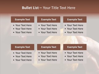 Red Woman Lips With Hand Holding Lemon PowerPoint Template