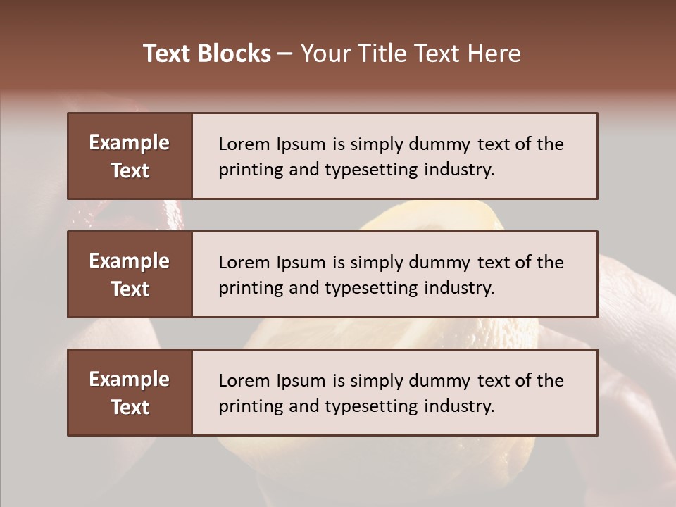 Red Woman Lips With Hand Holding Lemon PowerPoint Template