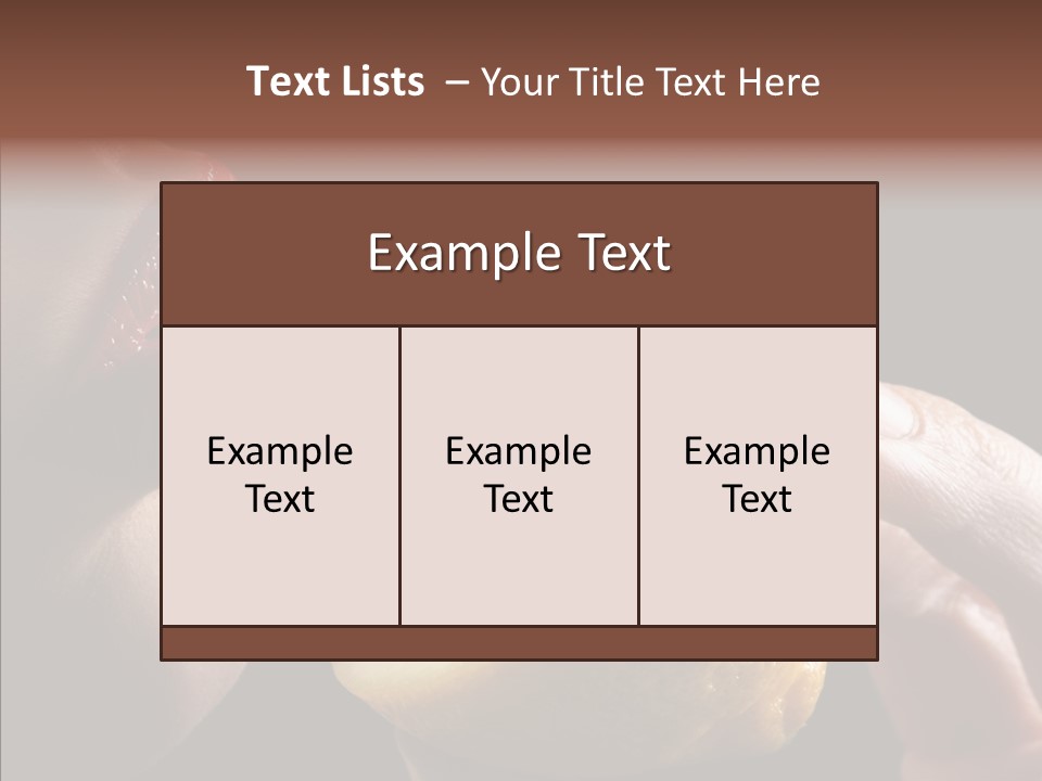 Red Woman Lips With Hand Holding Lemon PowerPoint Template