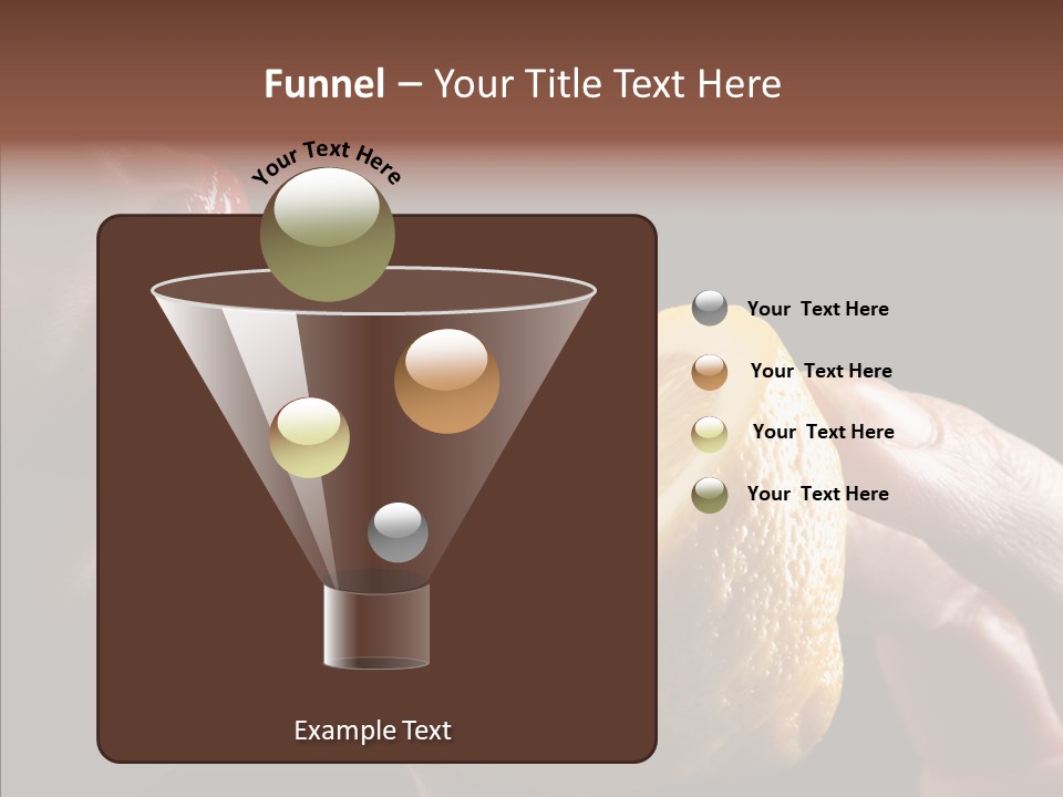 Red Woman Lips With Hand Holding Lemon PowerPoint Template