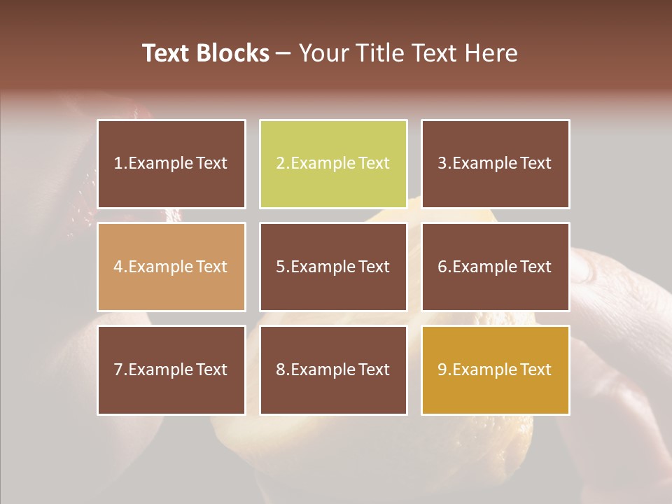 Red Woman Lips With Hand Holding Lemon PowerPoint Template