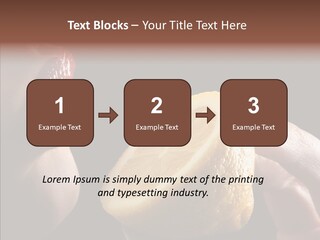 Red Woman Lips With Hand Holding Lemon PowerPoint Template