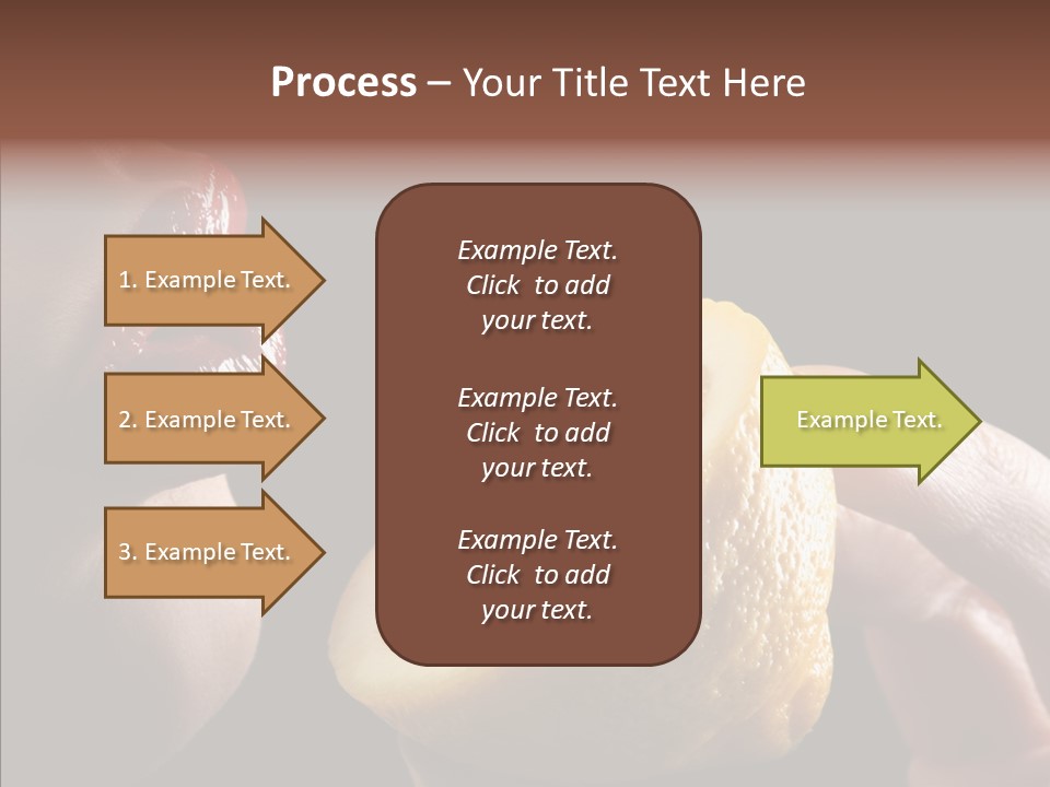 Red Woman Lips With Hand Holding Lemon PowerPoint Template