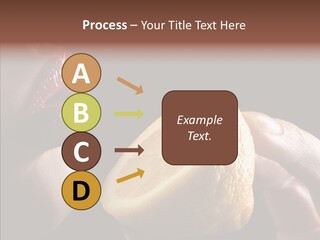 Red Woman Lips With Hand Holding Lemon PowerPoint Template