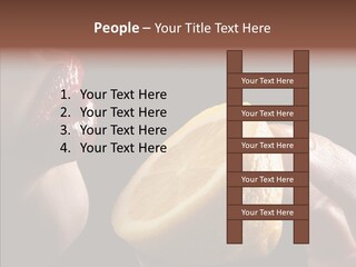 Red Woman Lips With Hand Holding Lemon PowerPoint Template