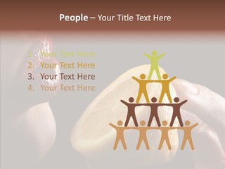 Red Woman Lips With Hand Holding Lemon PowerPoint Template