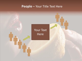 Red Woman Lips With Hand Holding Lemon PowerPoint Template