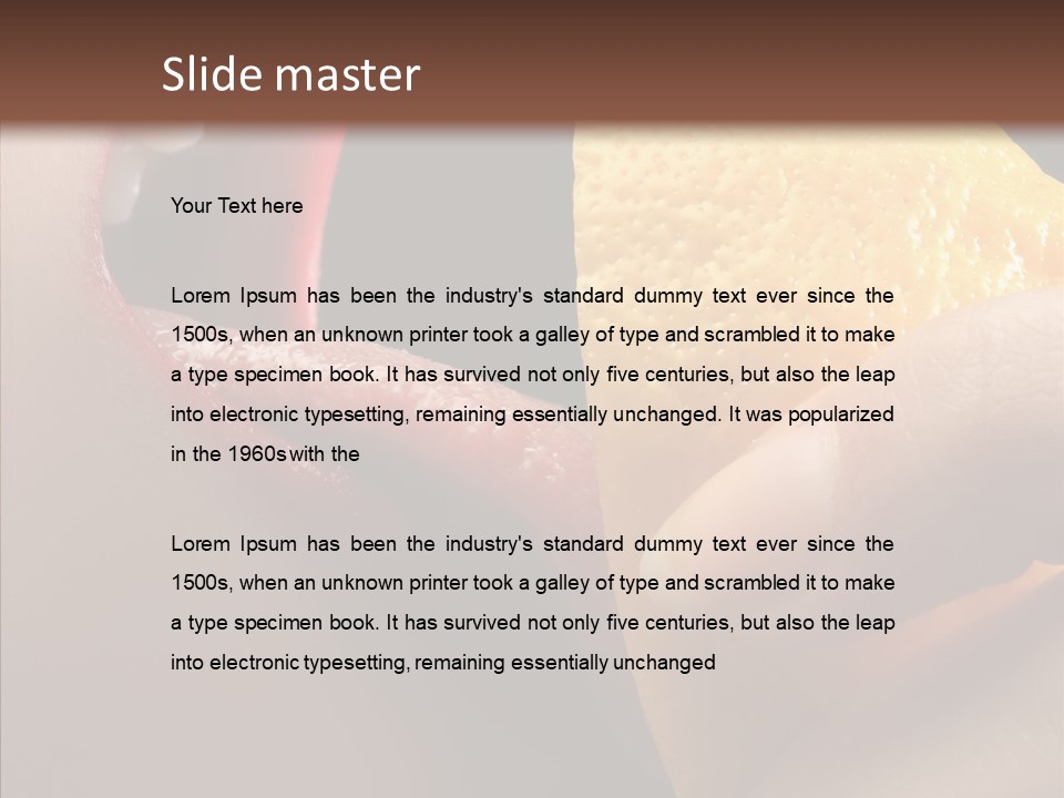 People Lips Health PowerPoint Template