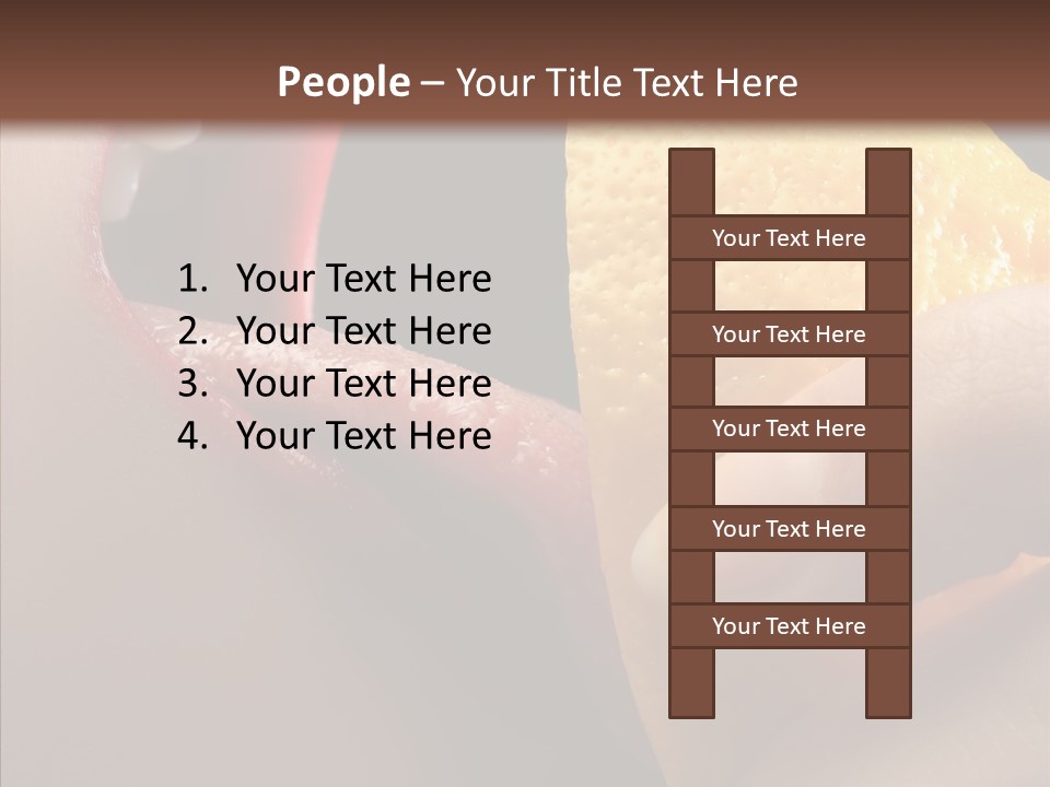 People Lips Health PowerPoint Template
