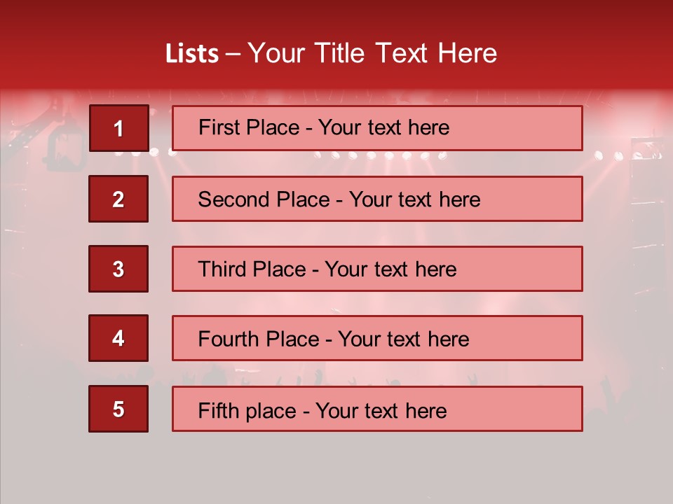 Pop Vocal Volume PowerPoint Template