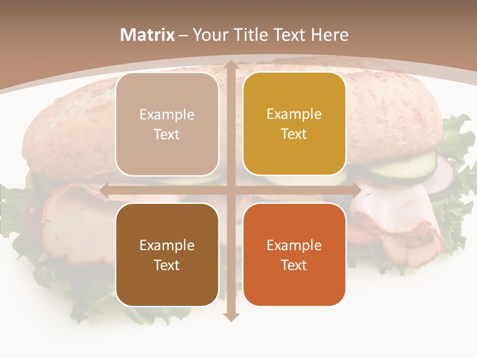 Meal Cut Out White PowerPoint Template