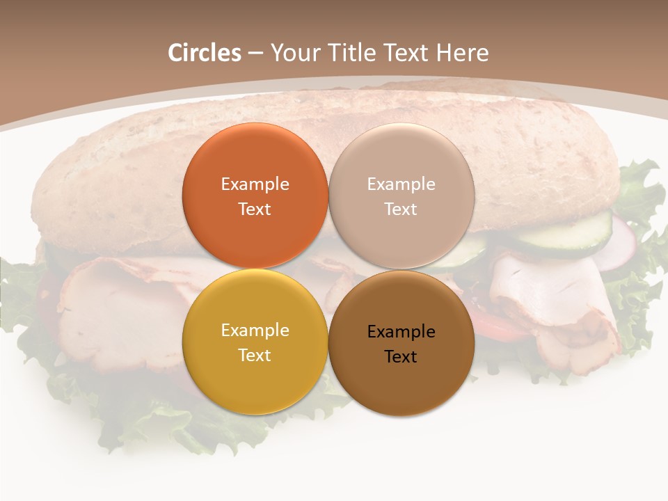 Meal Cut Out White PowerPoint Template