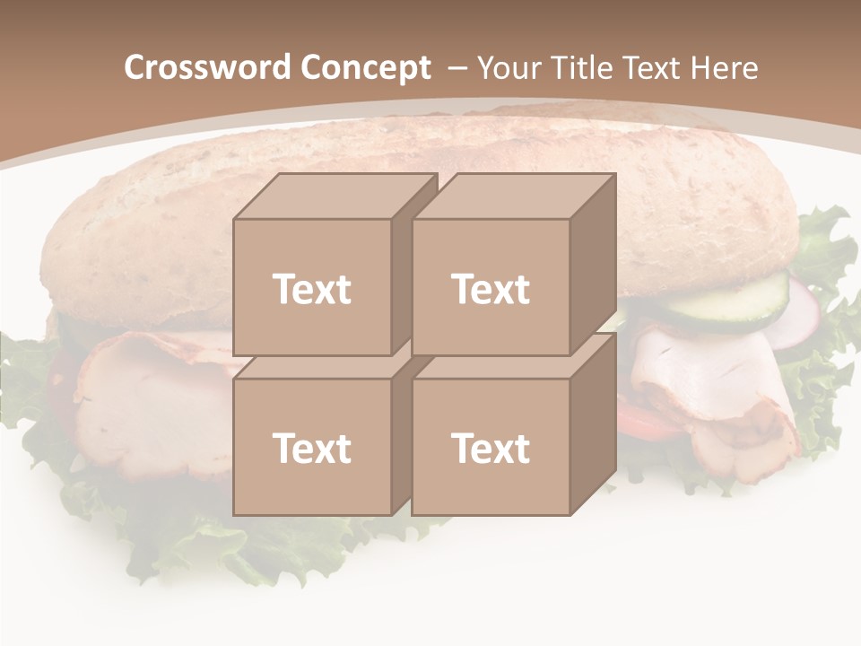 Meal Cut Out White PowerPoint Template