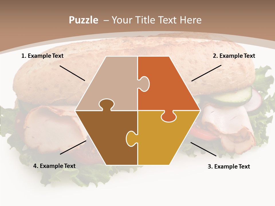 Meal Cut Out White PowerPoint Template