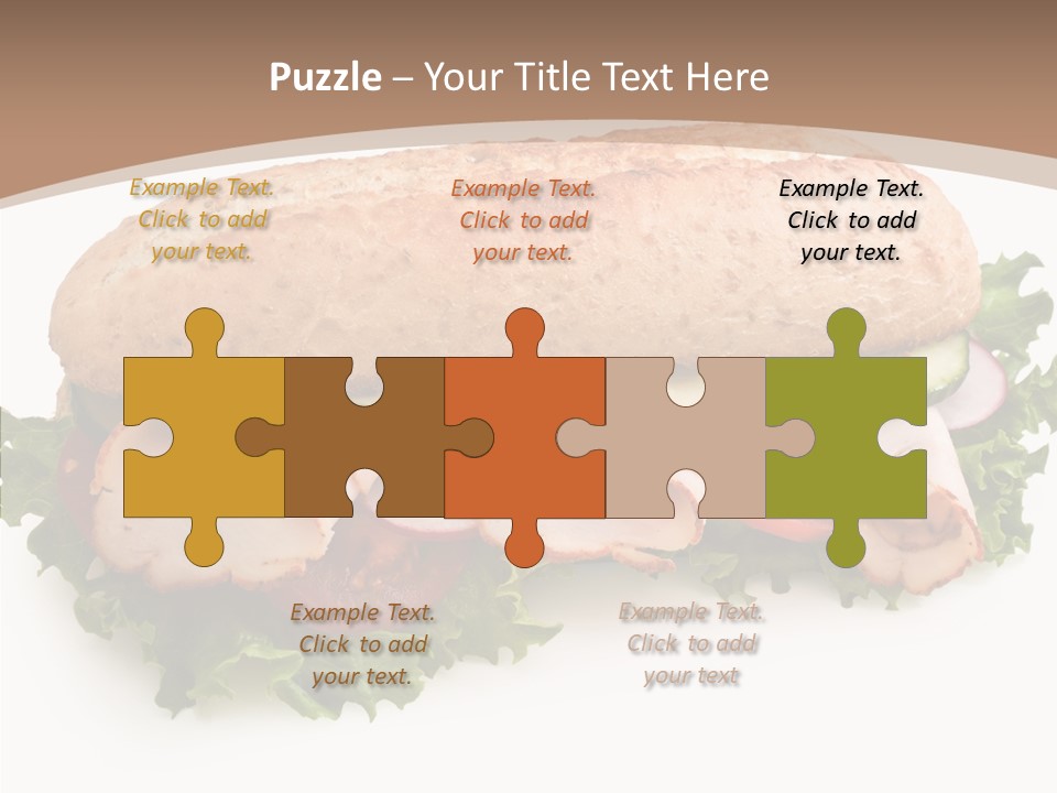 Meal Cut Out White PowerPoint Template