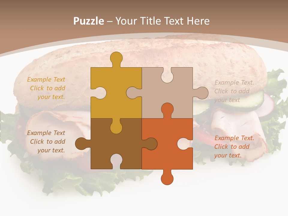 Meal Cut Out White PowerPoint Template