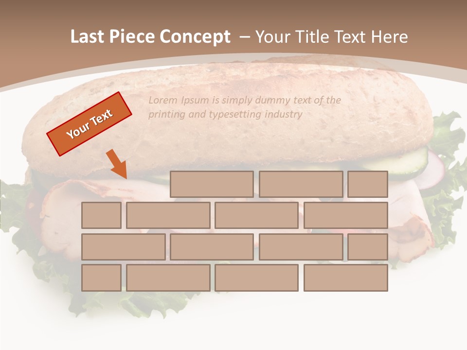 Meal Cut Out White PowerPoint Template