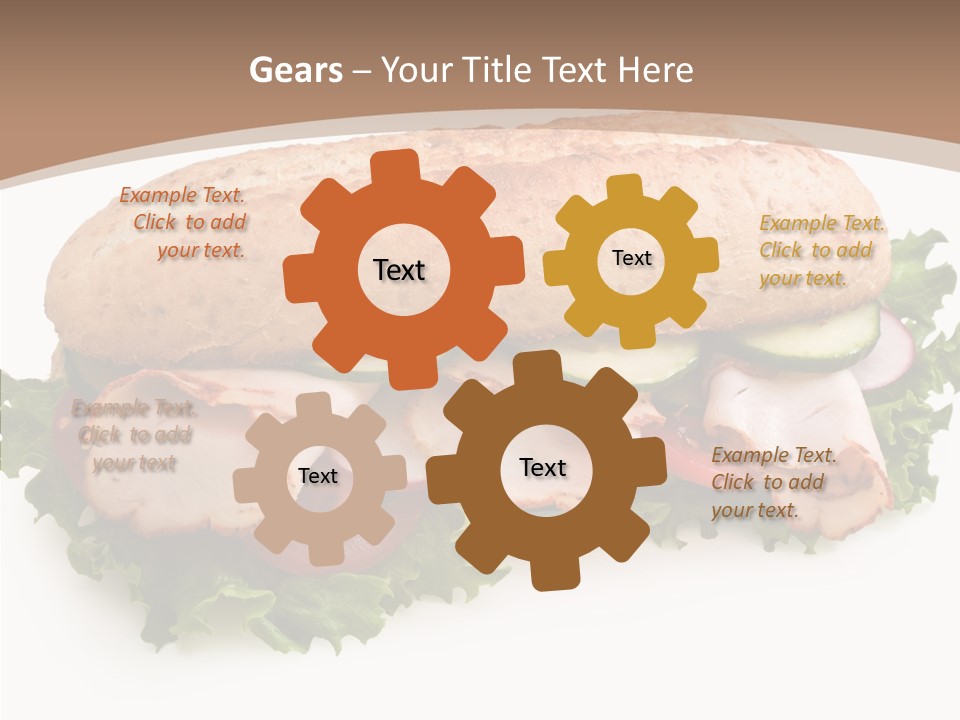 Meal Cut Out White PowerPoint Template