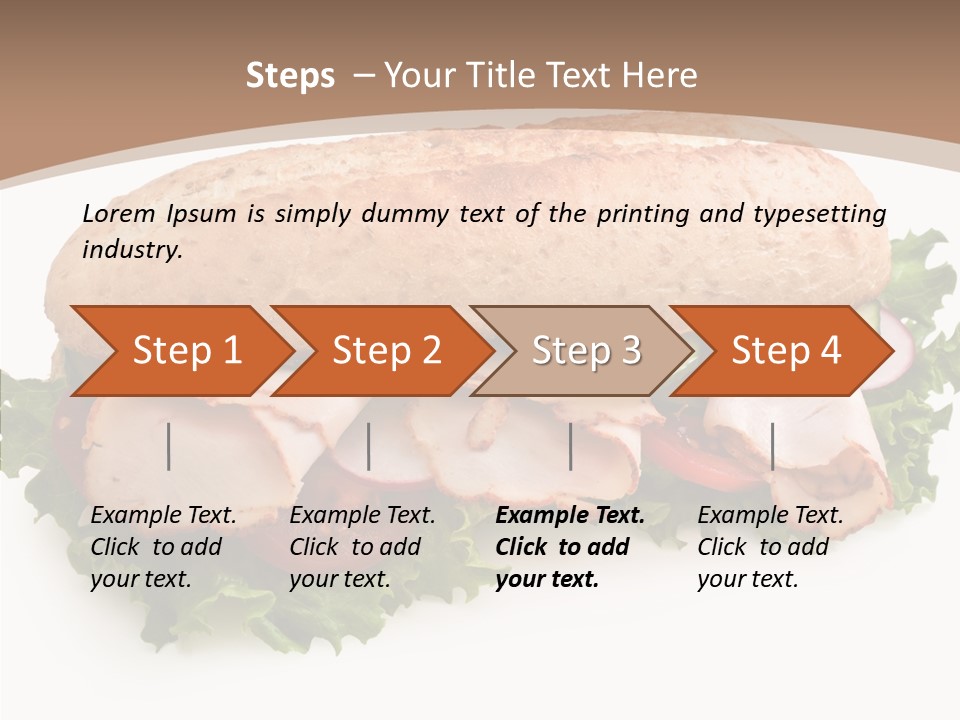 Meal Cut Out White PowerPoint Template