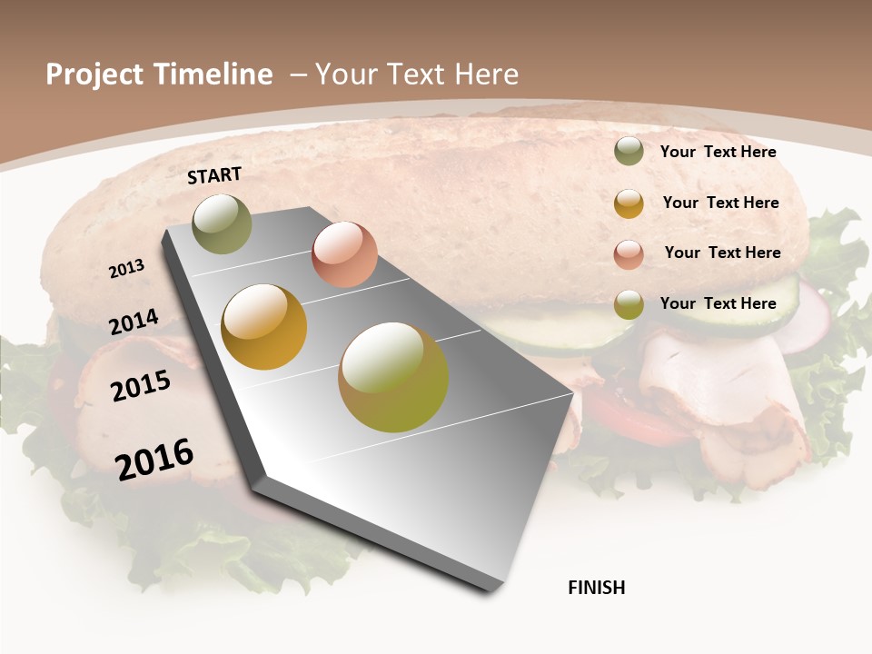 Meal Cut Out White PowerPoint Template