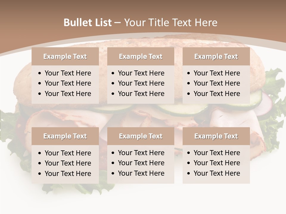 Meal Cut Out White PowerPoint Template