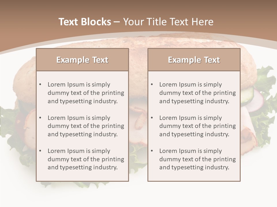 Meal Cut Out White PowerPoint Template